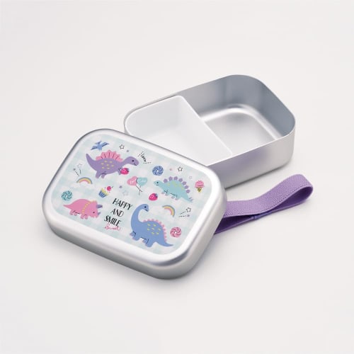 Skater Happy & Smile Bento Box, 370ml, Aluminum, Insulated, for Children, Made In Japan, ALB5NV-A