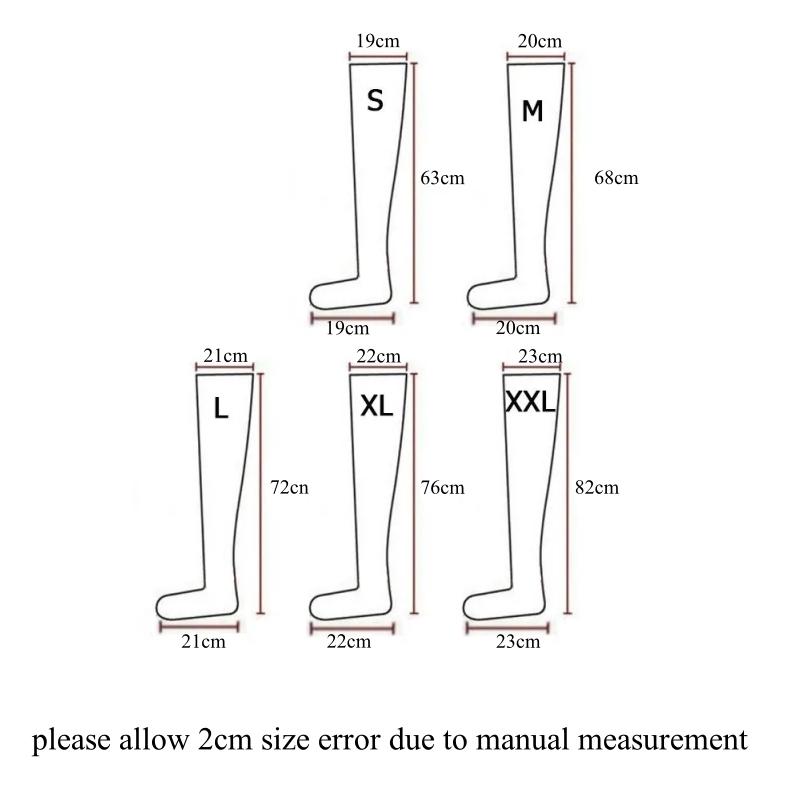 Plus Size Wet Look Pvc Leather Thigh High Stockings Women Sexy Back Zipper Party Socks Faux Boots  Pole Dance Clubwear