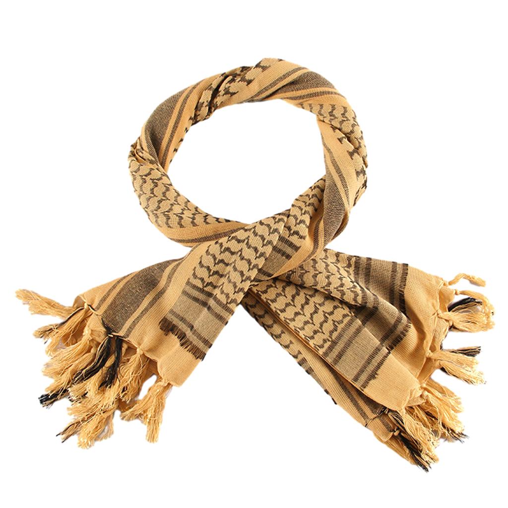 Camouflage Color Arab Scarf Outdoor Enthusiasts Kerchief Multi Purpose Arabian Scarf for Male Outdoor Dustproof Props