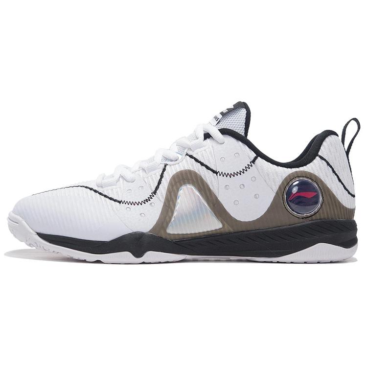 

Новые кроссовки LiNing с амортизацией Overlay, противоскользящие, износостойкие, дышащие, низкие, для тренировок, унисекс, черно-белые APPR017-3 38