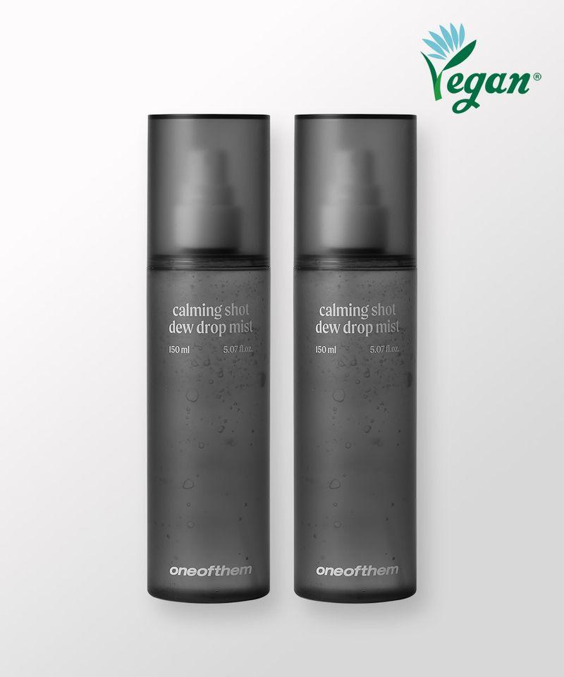 Calming Shot Dew Drop Mist Vegan Hydrogel Hydration Serum Mist Double Set 150ml