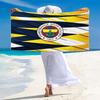 Fenerbahçe Logo Print Beach Towel, Large Soft Quick Dry Towel for Beach Camping Swimming