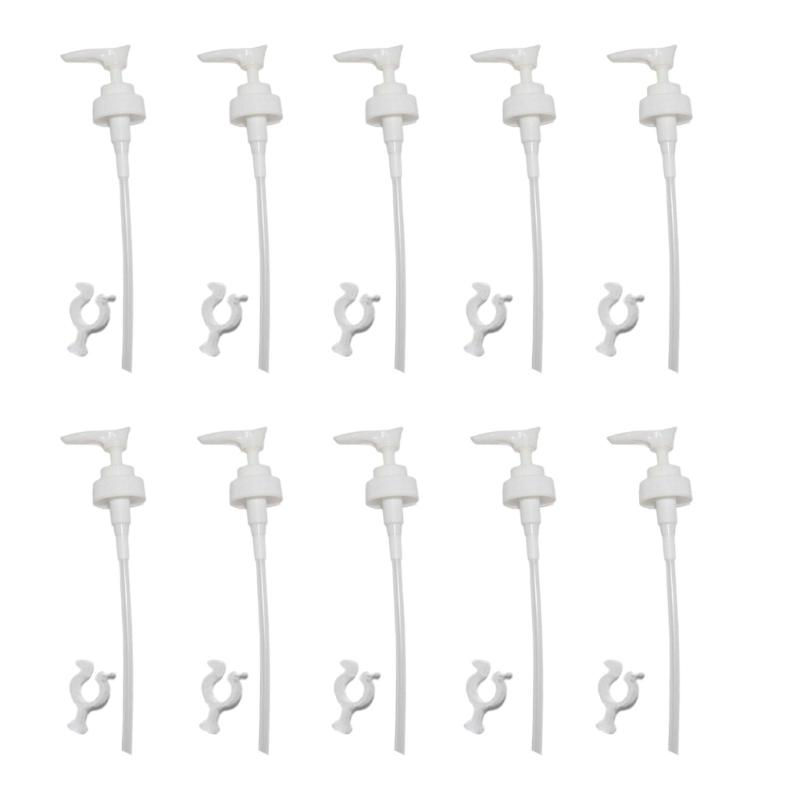 6Pcs Replacement Pump With Adjustable Tube Leakproof Lock Mechanism Compatible 1 Gallon Bottles Liquid Soap Dispenser