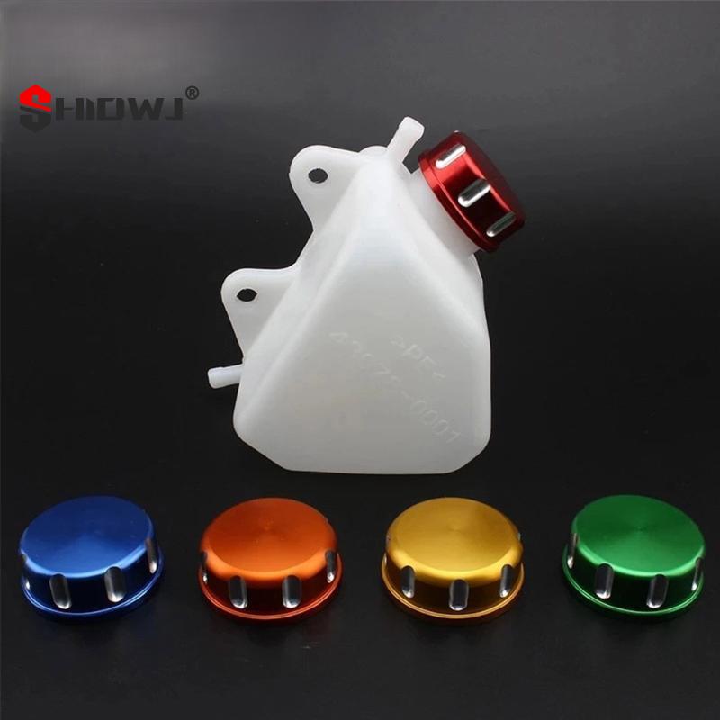 Motorcycle Tank Radiator Water Bottle Coolant Reservoir For Kawasaki KLX250 1994-2007 Plastic Engine Parts
