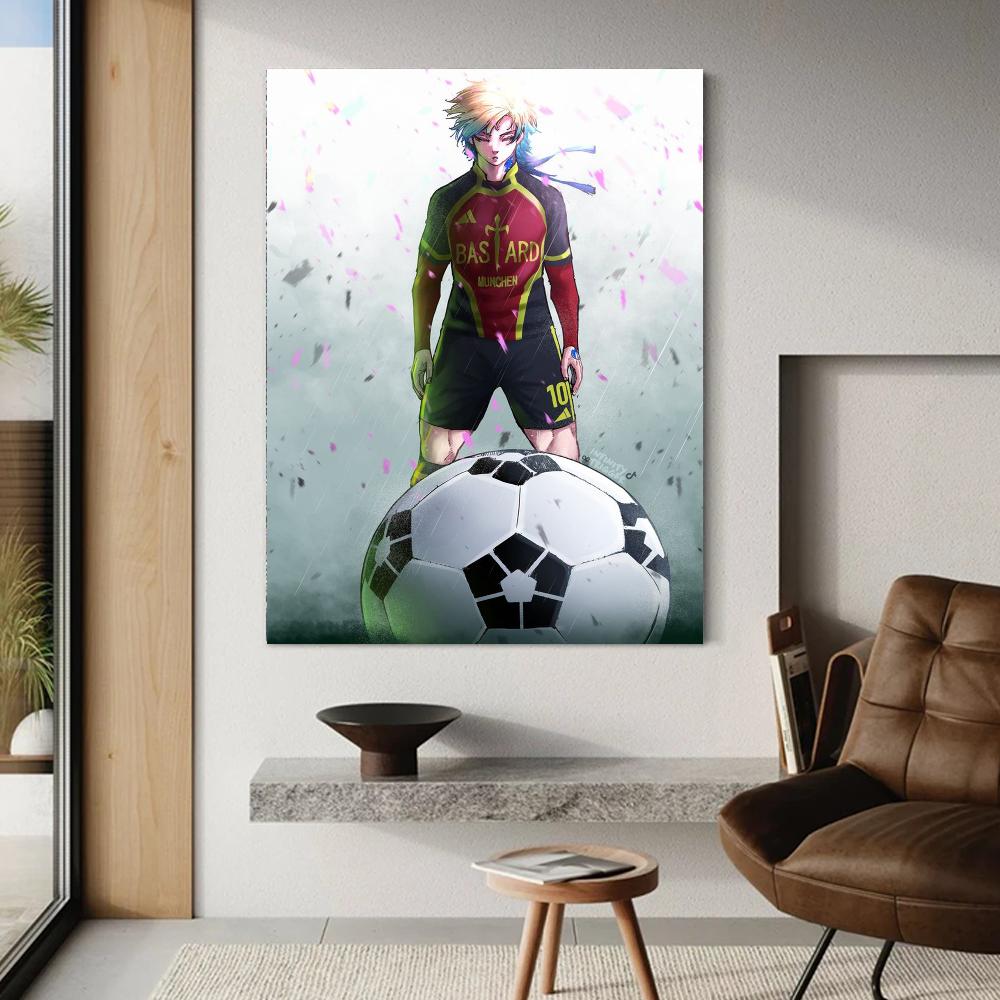 Anime BLUE LOCK Isagi Yoichi POSTER Poster Printuri Pictură de perete Dormitor Living Room Decorare Acasă Poster Printuri Design perfect