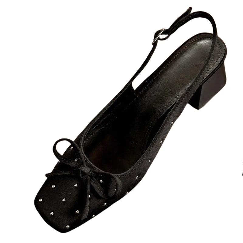 Fashion High Heels Women's Sandals 2025 New Fashion Shoes Elegant Dress Woman Chunky Slippers Designer Pumps Luxury Sandalias De Mujer