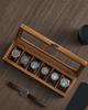 SONGMICS Wooden Watch Case for 6 Collection Case with Clear Watch Accessory Stylish Day Gift for Men and Birthday JOW006K01 Watches, Window, Box,