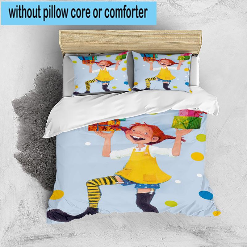 3PCS Pi-ppi And Horse Friendship 3pcs Bedding,Including 3PCS Duvet Cover And 2pcs Pillowcases Perfect for Christmas,Ideal for Bedroom, Dormitory