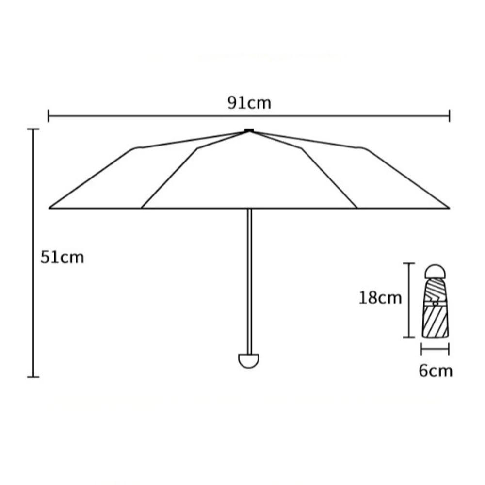 Gradient Color Pocket Parasol Ultralight Sun Umbrella Portable Pocket Rain Umbrella  Summer