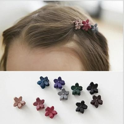 50 Pcs New Fashion Baby Girls Small Hair Claw Cute Candy Color Flower Hair Jaw Clip Children Hairpin Hair Accessories