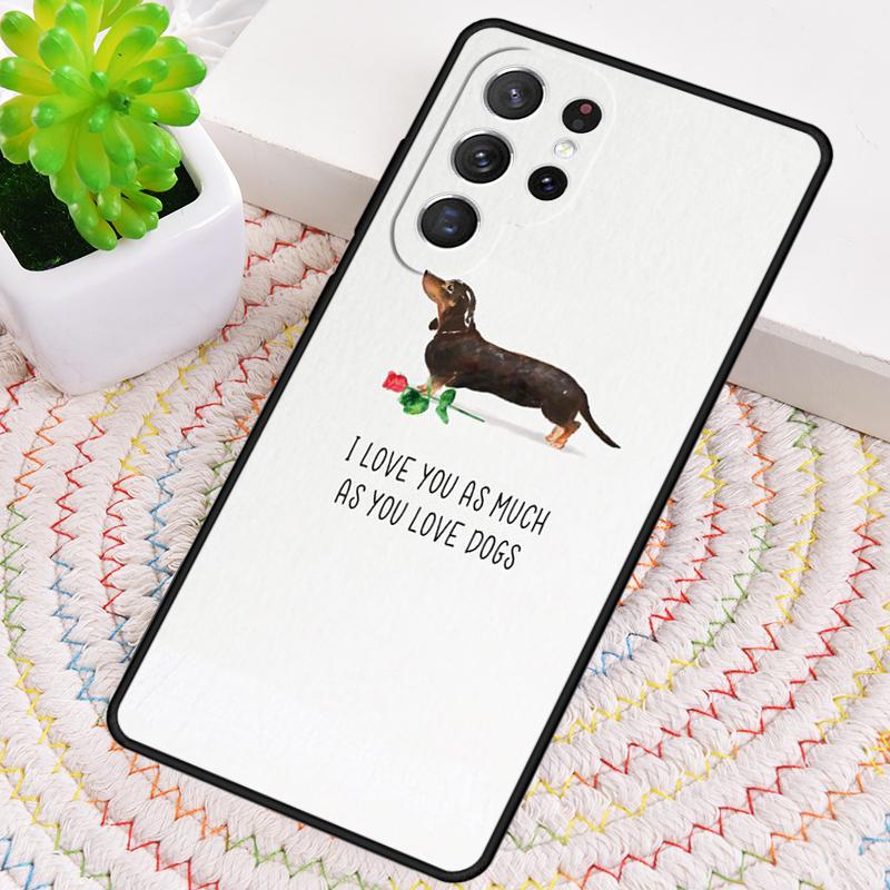 Dachshund Sausage Art Phone Case for Samsung Galaxy Note 10 Pro S26 Ultra S23 S24 FE S25 S21 S22 PLUS Shockproof Cove