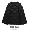 High-Quality Round Neck Wave Pattern Down Vest - 90% Down, Two-Way Style, Inspired by Major Outdoor Brands