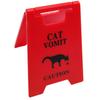 Yellow Cats And Dog Vomit Alerts Sign Durability Waterproof Dogs Vomit Sign Home And Garden Decors Cats  Lover Gift