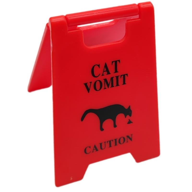 Yellow Cats And Dog Vomit Alerts Sign Durability Waterproof Dogs Vomit Sign Home And Garden Decors Cats Lover Gift