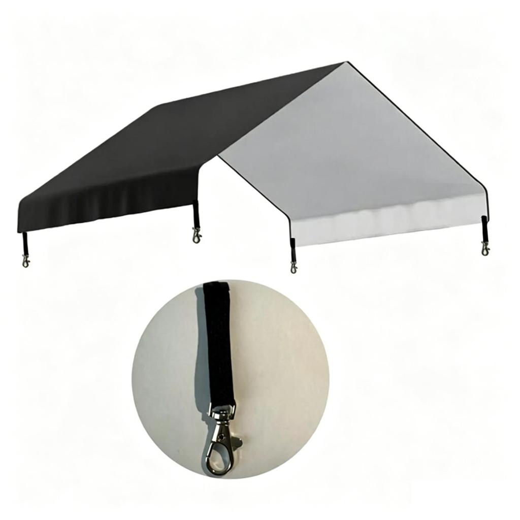 Chicken Tarp Shade Cloth Weather Resistant Replacement Easy to Install Sun Protection Chicken Coop Cover for Yard Outdoor Use