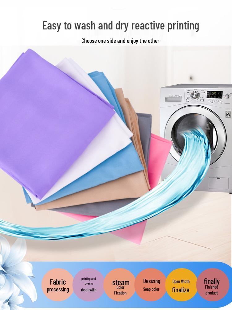 Quick-Drying Mercerized Cotton Beauty Salon Bed Sheet, Wrinkle-Resistant with Face Hole, White