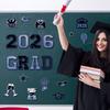 2026 Graduation Magnetic Car Decals Waterproof Graduation Car Magnets Fade-Resistant Reusable Party Decor for Vehicles