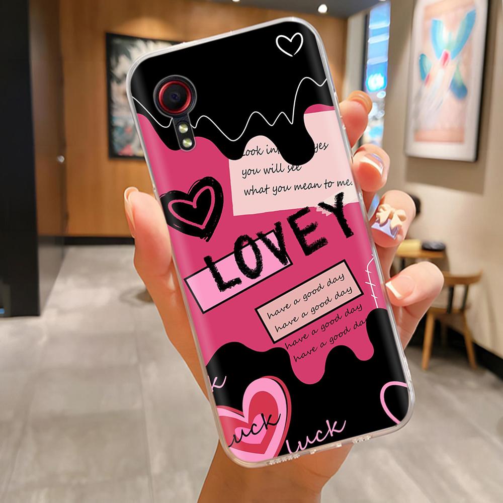 For Samsung Xcover 5 Case Cartoon Butterfly Soft Clear Slim Silicone Back Cover For Samsung Xcover5 Phone Housing Shell Fundas