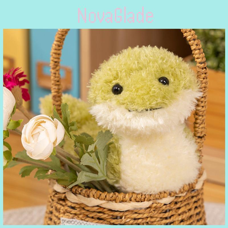 Adorable Green Snake Plush Toy Soft Stuffed Doll Cuddly Animal For Kids Gifts