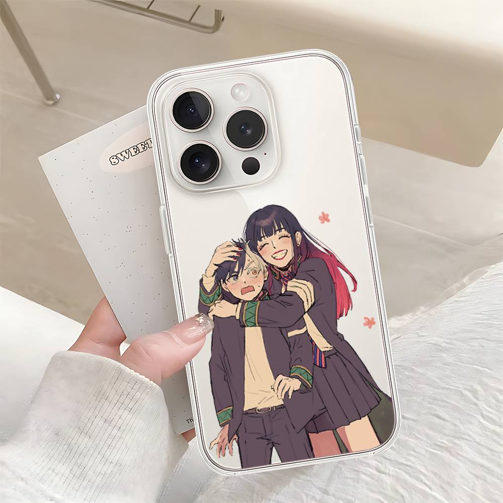 Amine W-WINDs BREAKERs Phone Case For IPhone 17 16 15 14 Plus 13 12 11 Pro Max Phone Back Cover Transparen