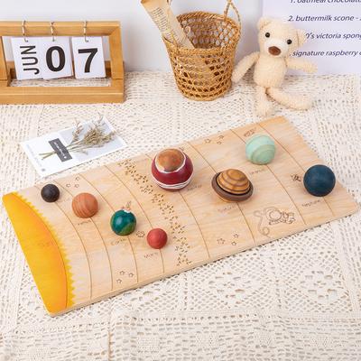 Eight Planets In the Universe Matching Board To Explore the Solar System, Early Childhood Education Space Cognition Model, Ball Enlightenment Toy