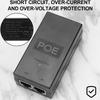 Desktop POE Injector Ethernet Adapter 24V 48V 0.5A Ethernet Adapter 12W 24W 100Mbps Surveillance CCTV for IP Camera Power Supply