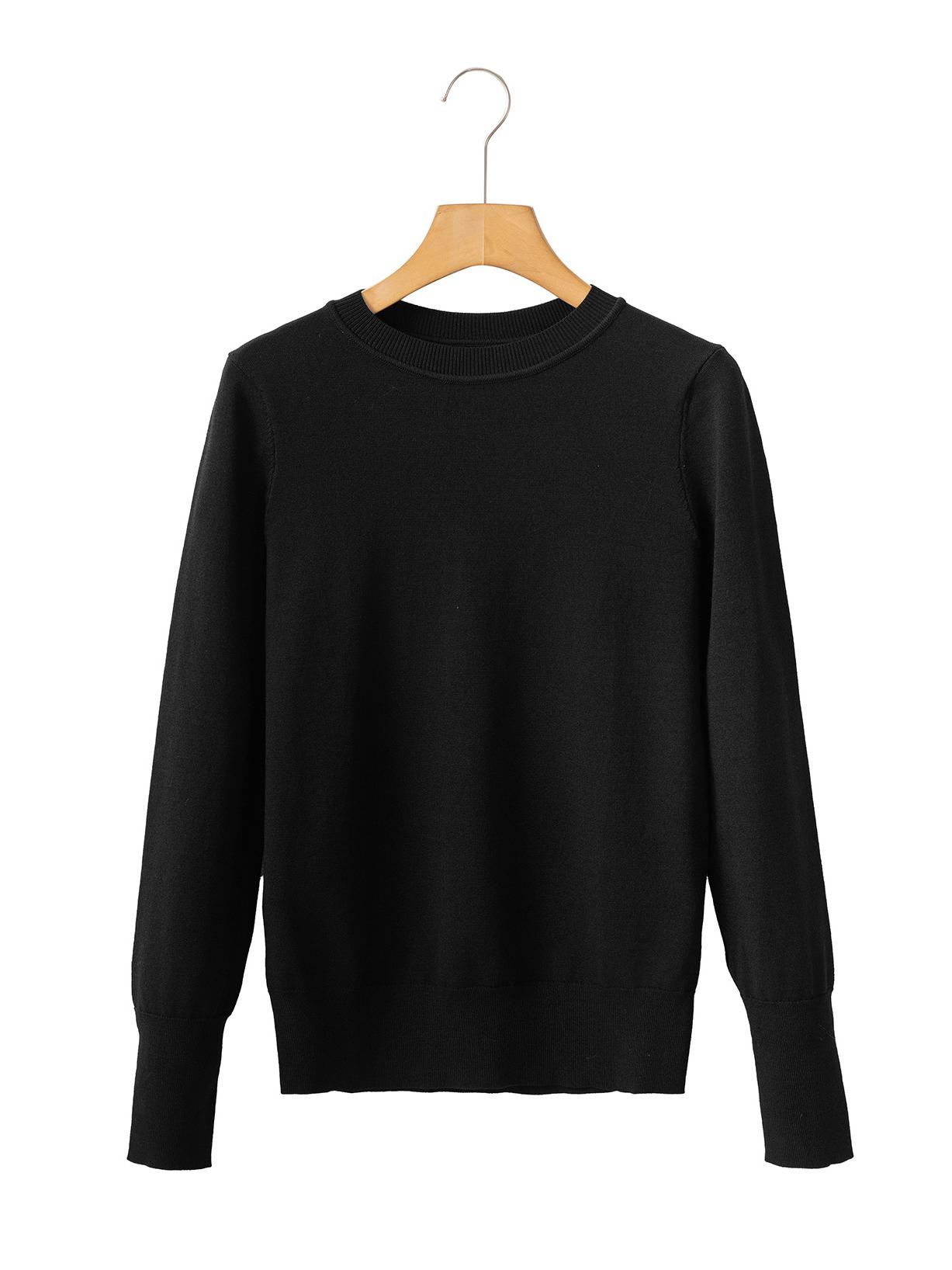 

Shiying Women s Slim Fit Casual Knitted Pullover Sweater - Autumn Solid Color Small чёрный