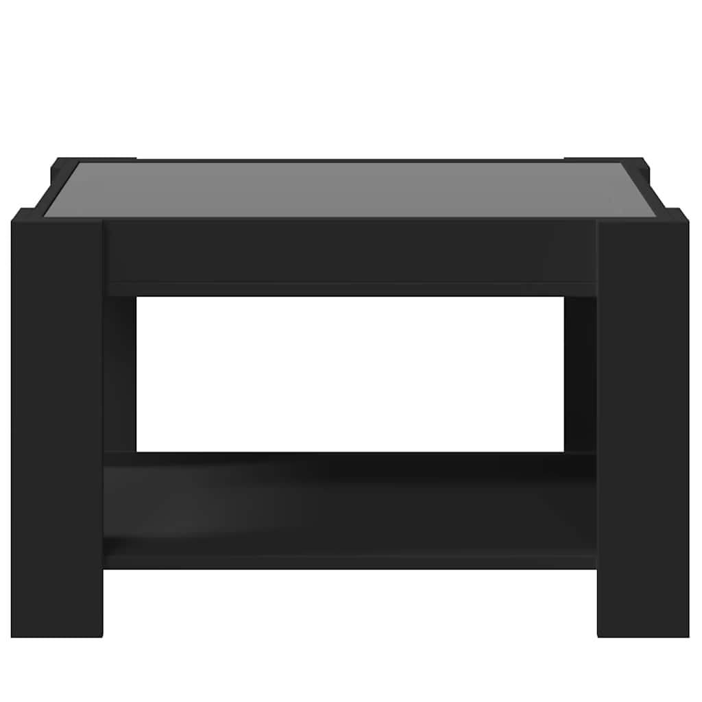 LED Coffee Table Black 73 x 53 x 45 cm Particleboard