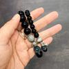 H2H3 Obsidian Silver Lucky Bracelet Set Couple Bracelet Friendship Item