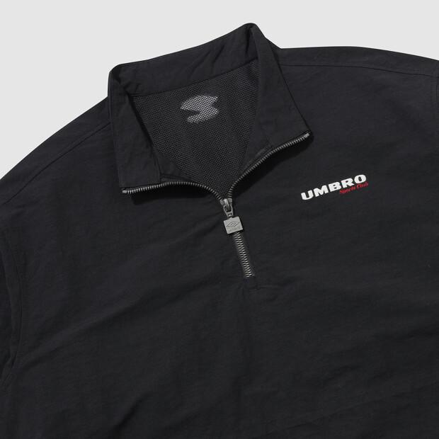 UMBRO Linen-Like Half-Zip Women'S Dress Black Ur122Cop31