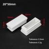 White PP Plastic Table Chair Foot Covers 15*15-100*100mm Square Pipe Plugs Protective Cover Furniture Thickenes Leg Pads