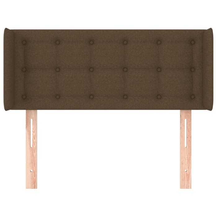 Tête de lit - Maison Exclusive - Marron foncé - Hauteur réglable - Pieds en bois robustes