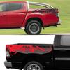 Car Sticker Pickup Trunk Side Decal For Mitsubishi L200 Triton Nissan Navara Ford F150 Universal Graphics Splash 4X4 Decor Cover