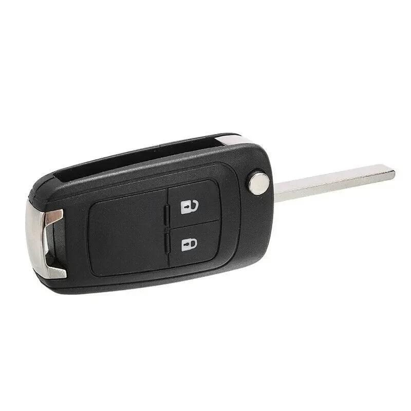 Carcasă cheie cu 2 butoane Pentru Chevrolet Pentru Cruze 10-13 Pentru Orlando pentru Volt Pentru Sonic Pentru Malibu Protector cheie Auto Cheie neagră Fob