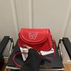 Korean Version Embroidered Butterfly Bag Women's 2025 New Handbag Texture Casual Simple Shoulder Bag Solid Color Small Square Bag