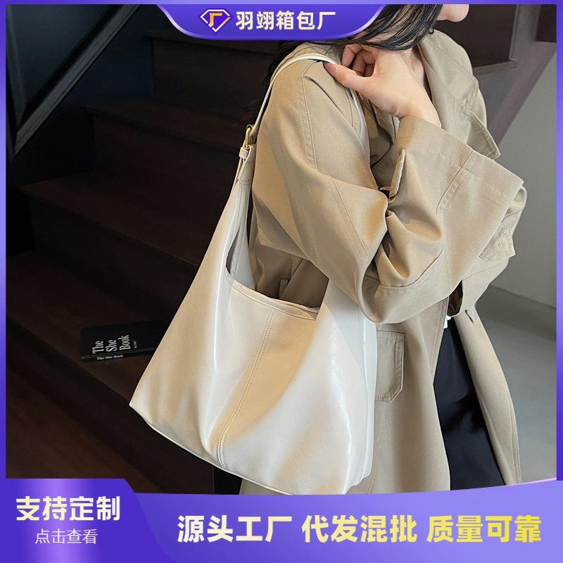 Summer new texture simple fashion large capacity bag casual women shoulder tote bag