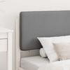 Bed Frame with Padded Headboard Light Grey 75 x 190 cm
