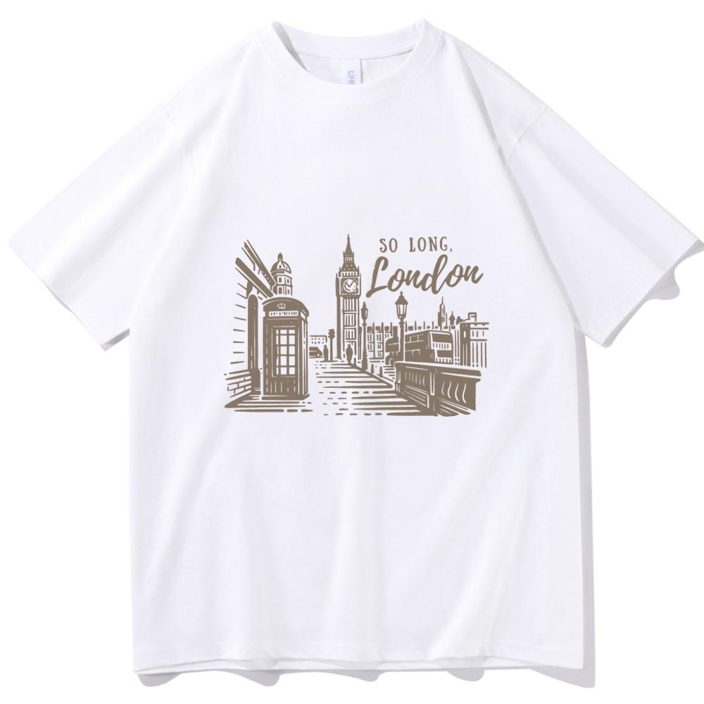 London The Tortured Poets Department Oversized Regular O-neck T Shirts Music Fans Gift T-shirt  Unisex Summer