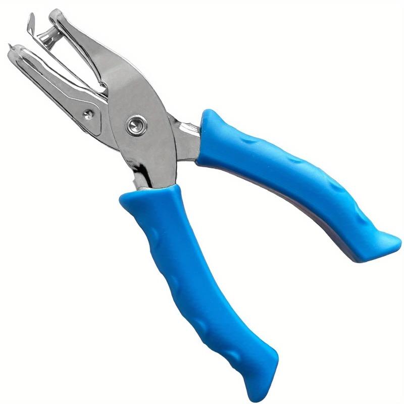 Single Hole Punch 1/4 Hole Puncher for Crafts One Hole Paper Punch with Soft Grip Handle Small Hole Punch. Light Grey