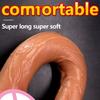 Extra-Large Realistic Dildo & Anal Plug Set - Dual-Use Manual Sex Toy for Women, Thick Body-Safe Silicone in Dark Coffee/Skin Tones