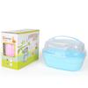 1 Pcs Portable Transparent Hamster Cage With Water Bottle Breathable Travel Carrier Suitable Pets Built-in Water Bottle Feeder