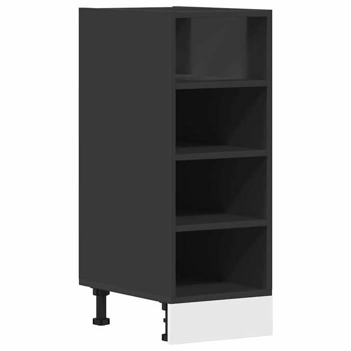 VidaXL Meuble bas "Riga" Noir 30 x 44,5 x 81,5 cm Bois d'ingénierie 854194