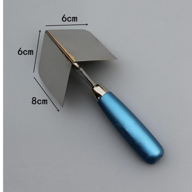 1Pcs 8x6cm Outside / Inside Corner Knife Stainless Steel Corner Trowel For Drywall Gyprock Plasterboard Drywall Corner Tool