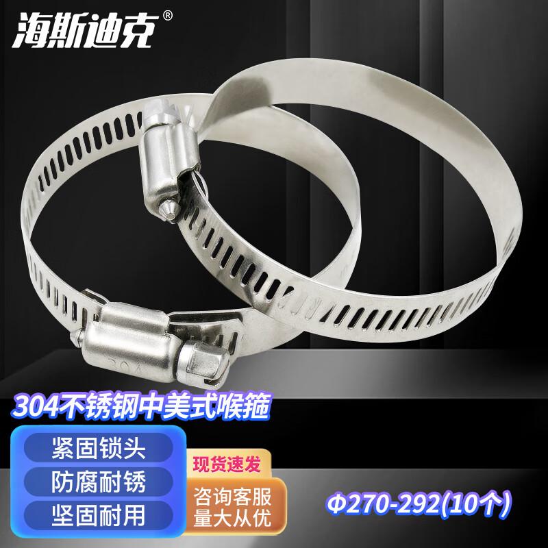HESDICK 304 Stainless Steel American Style Hose Clamp