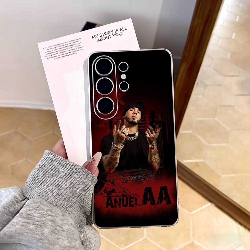 Anuel AA-Real Hasta La Muerte Handyhülle Für Samsung S25,S24,S21,S22,S23,S30,Ultra,S20,Plus,Fe,Note,10,9,5G Transparente Hülle