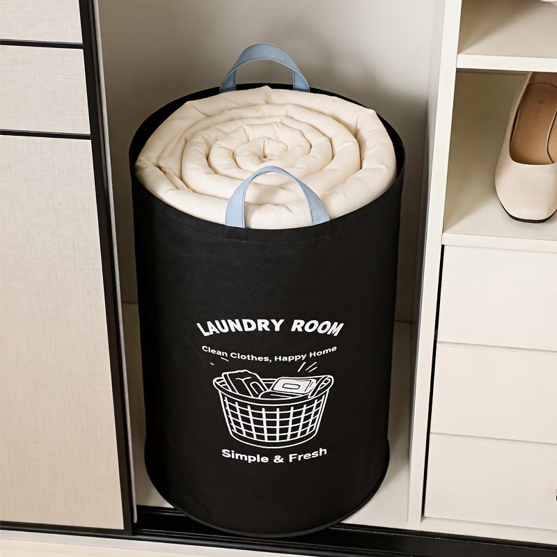 Large Capacity 600D Oxford Cloth Foldable Laundry Basket with Printed Pattern, Laundry Baskets