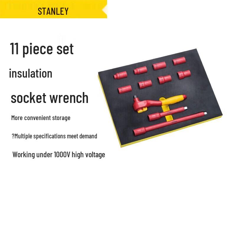 Stanley VDE Insulated Socket Wrench Set