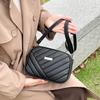 PU Camera Bag, Solid Color Ladies Bag, New Diamd Pattern Crossbody Bag for Women, Single Shoulder Mobile Phe Bag for Storage