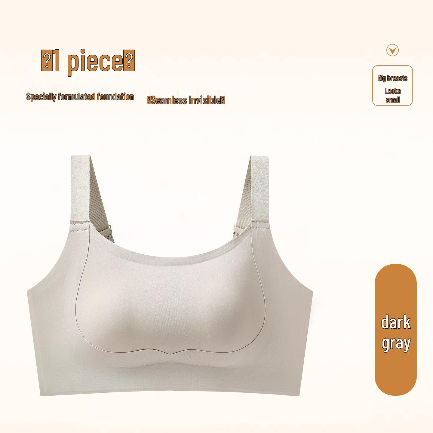 

Бесшовный беспроводной бюстгальтер с ушками зайчика для девушек - Поддержка большого бюста, Дышащий и легкий для лета Extra Large