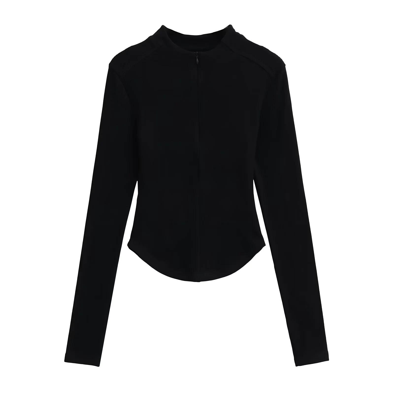 Women s American Spicy Girl Slim-Fit Thermal Fleece Half-Zip Top, Spring/Autumn Large